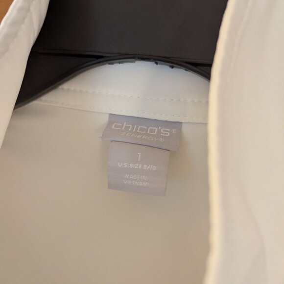 Chico's size 1, White Swing Jacket - Picture 9 of 16
